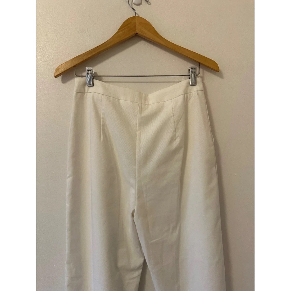NWT Able White Linen and Cotton Wide Leg High Rise Pants | Size Medium - Picture 4 of 11